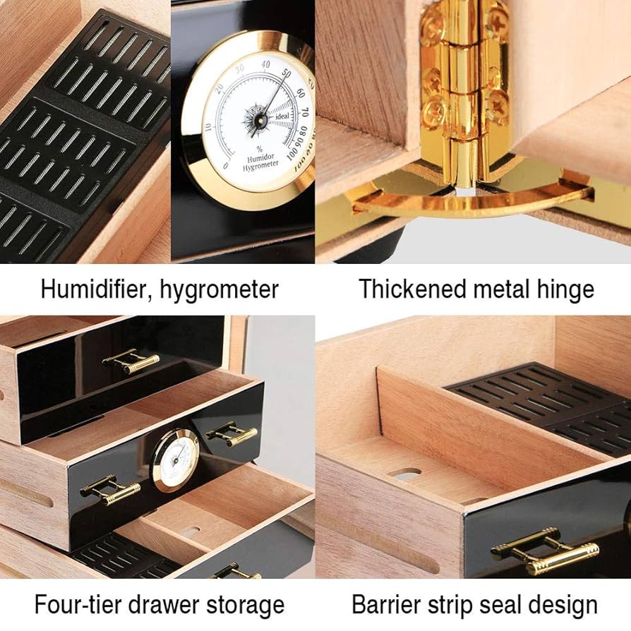 Amazon.co.jp: 葉巻 ヒュミドール キャビネット、 ぜいたく 高